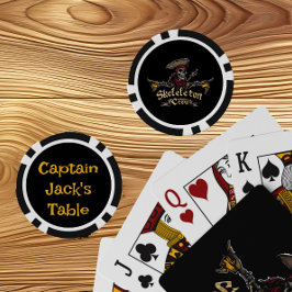 Fichas De Poker Equipe Skeleton