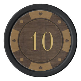 Fichas De Poker Estilo Poker do Casino da Madeira Rustic