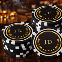 Festa de Pôquer com Tema de Cassino Preto e Dourad