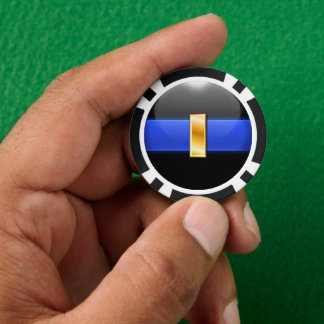 Fichas De Poker Fino Blue Line Personalizado
