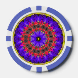 Fichas De Poker Forte do Céu Roxo