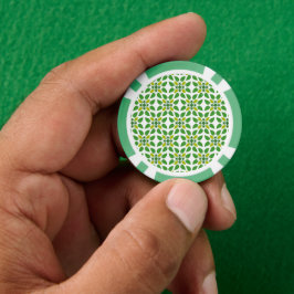 Fichas De Poker Padrão De Folha, Padrão De Folhas, Folhas Verdes