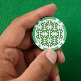 Fichas De Poker Padrão de Folhas, Padrão de Folhagem, Folhas Verde