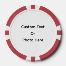 Fichas de Poker Personalizadas, Borda Listrada Ver