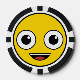 Fichas De Poker Rosto Super Feliz