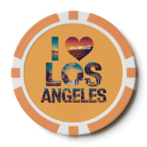 Skyline Sunset e Tipografia de Hollywood em Los An