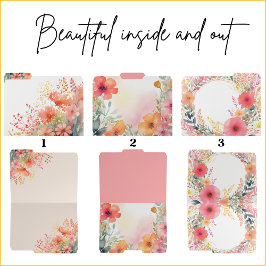 Ficheiro Blooms de Jardim de Coordenação Floral de Aquarela