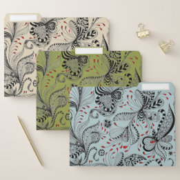 Ficheiro Floral vermelho preto