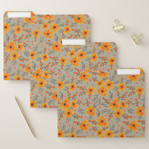 Padrão Floral de outono Personalizado