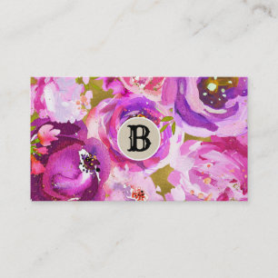 Fidelidade ao Cliente Floral Moderno Rosa Roxo Dou