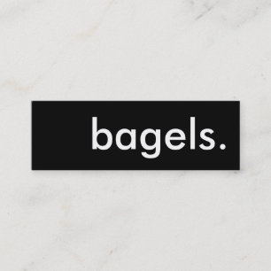 Fidelidade bagels. cartão de perfurador da lealdade