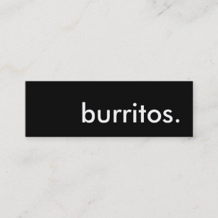 Fidelidade burritos. cartão de perfurador da lealdade