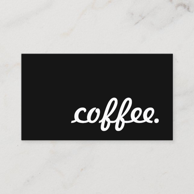 Fidelidade café. cartão de perfurador da lealdade (Frente)