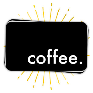Fidelidade café. cartão de perfurador da lealdade