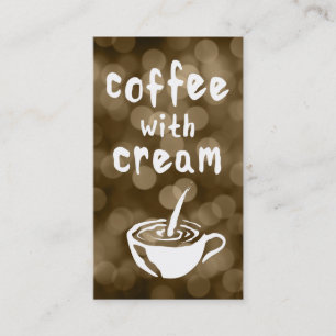 Fidelidade café com cartão de creme