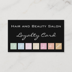 Fidelidade Cartão da lealdade do cabelo e do salão de belez