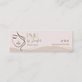 Fidelidade Cartão de Agradecimento Bege & Dourado Elegante PM