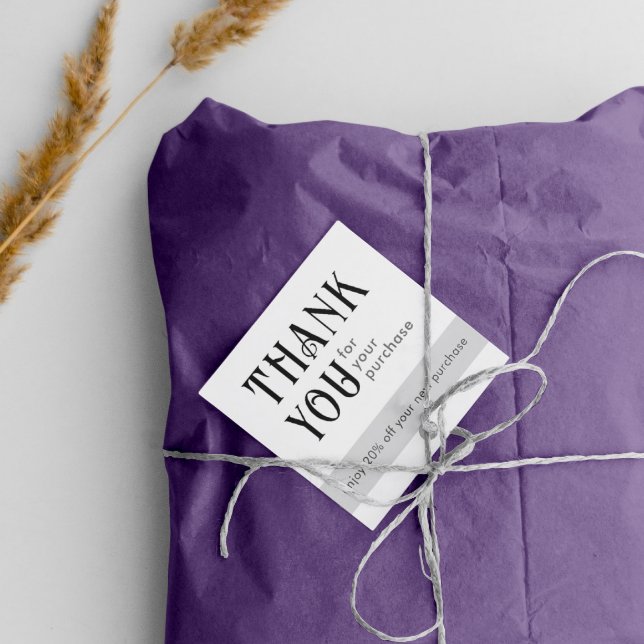 Fidelidade Cartão de Desconto Branco Quadrado (Criador carregado)