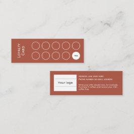 Fidelidade Cartão de fidelidade, limpo e simples, aterrorizad