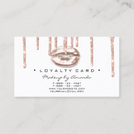 Fidelidade Cartão de Lealdade 6 Beleza Salon Makeup Artist Ki