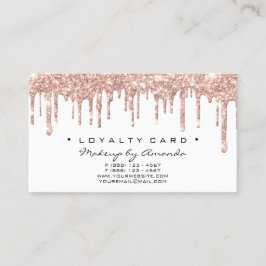 Fidelidade Cartão de Lealdade 6 Punch Makeup Artist Heart Ros