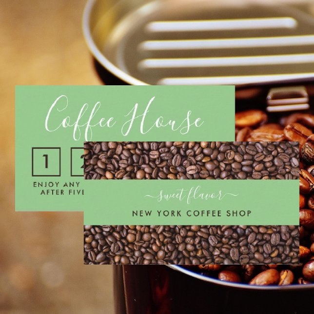 Fidelidade Cartão de Lealdade Compre Café - Fita De Bean Café (Criador carregado)