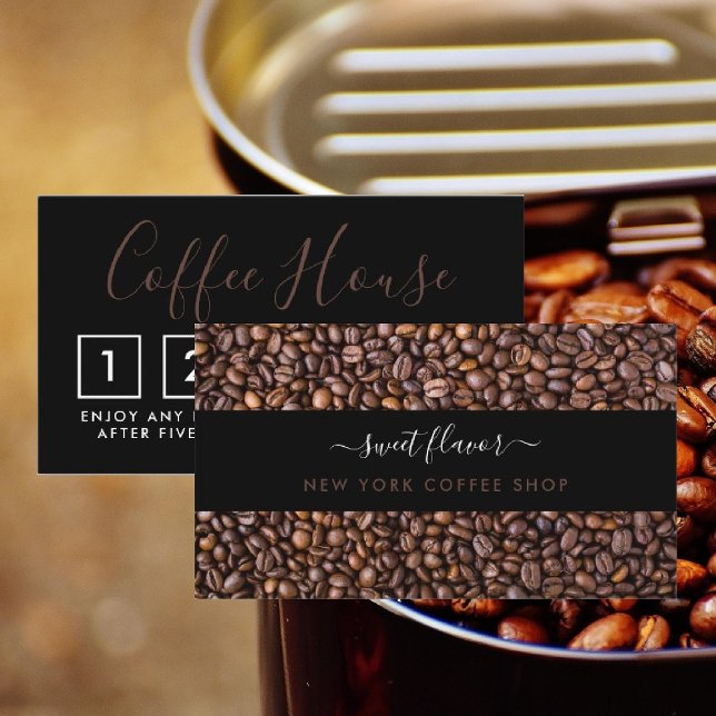 Fidelidade Cartão de Lealdade Compre Café - Fita De Bean Café (Criador carregado)