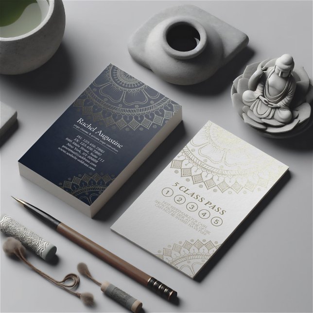 Fidelidade Cartão de Lealdade de Classe de Instrutor de Medit (Criador carregado)