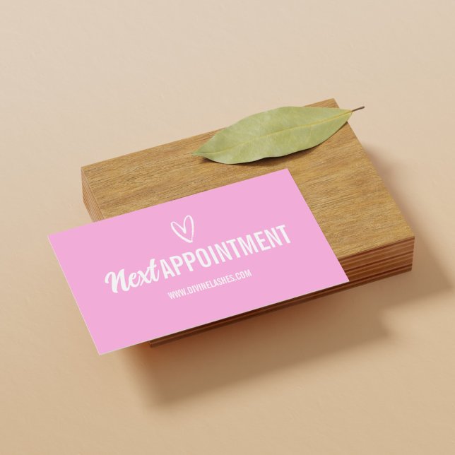 Fidelidade Cartão de Lealdade de Compromisso de Beleza Rosa M (Criador carregado)