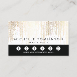 Fidelidade Cartão de Lealdade de Padrão de Chuva de Confetti