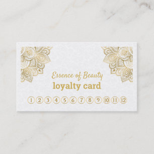 Fidelidade Cartão de Lealdade de renda de Paisley branco e Do