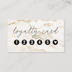 Fidelidade Cartão de Lealdade de Salão Dourado de Marble Na