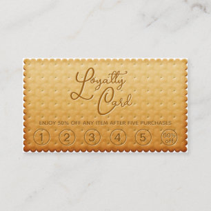 Fidelidade Cartão de Lealdade Delicioso de Biscuit Bakery Coo