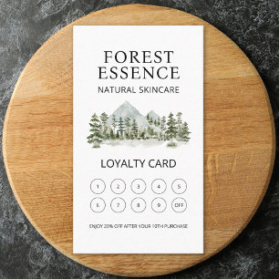 Fidelidade Cartão de Lealdade Empresarial Floresta Aquarela N
