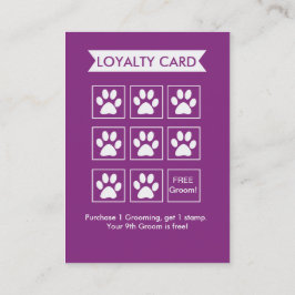 Fidelidade Cartão de Lealdade para o Cachorro - Personalizáve