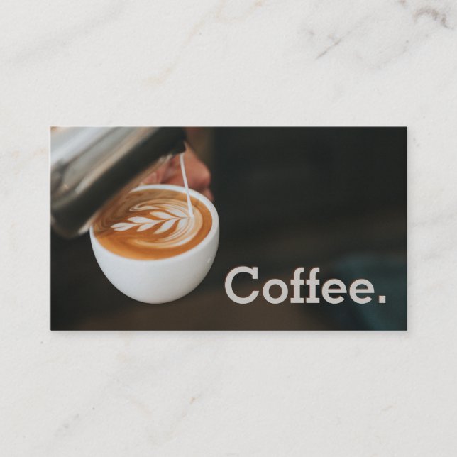 Fidelidade Cartão de Merda de Arte do Café Simples de Lealdad (Frente)