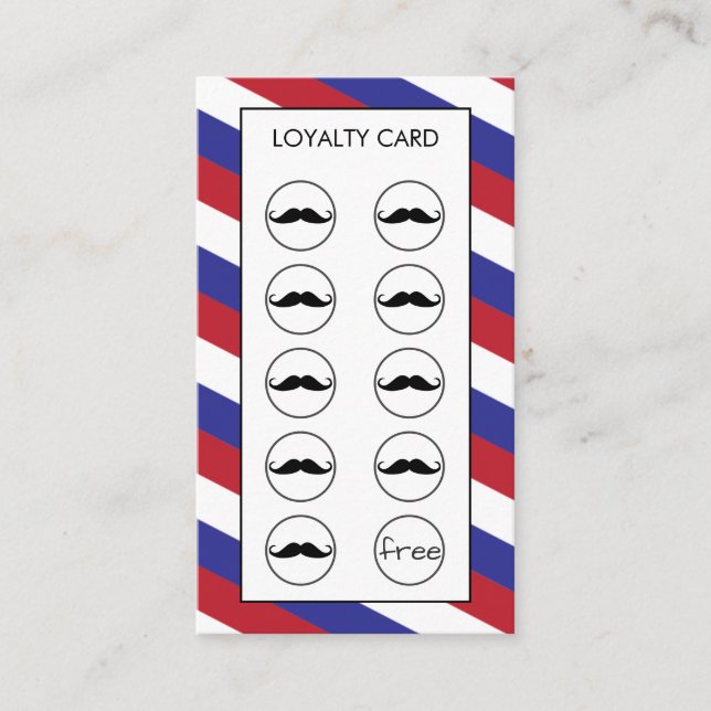 Fidelidade Cartão de Pagamento de Lealdade de Compro Barber (Frente)
