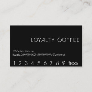 Fidelidade Cartão de Pagamento do Café de Lealdade