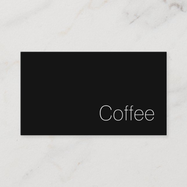 Fidelidade Cartão de Pagamento Simples de Café de Lealdade Es (Frente)