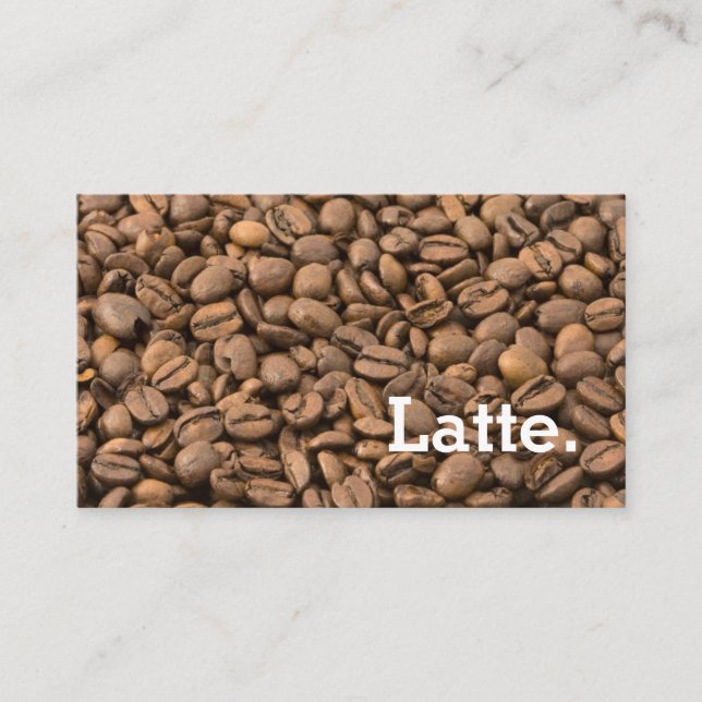 Fidelidade Cartão de perfuração de Latte da lealdade do (Frente)