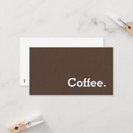 Fidelidade Cartão de perfuração escuro do café da lealdade da