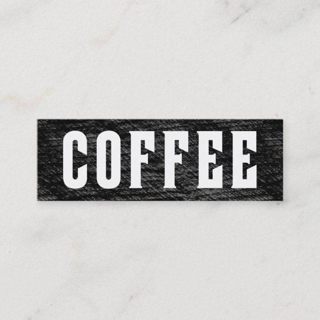 Fidelidade Cartão de perfuração invertido do café da palavra (Frente)