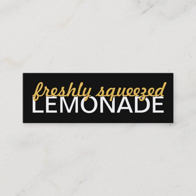 Fidelidade cartão de perfurador da limonada (Frente)