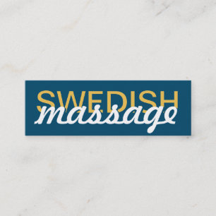Fidelidade cartão de perfurador da massagem de sueco