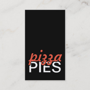 Fidelidade cartão de perfurador das tortas de pizza