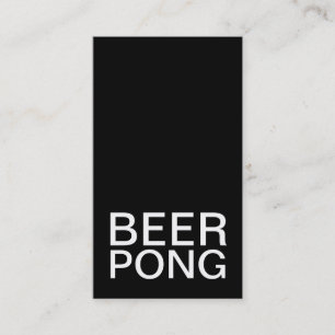 Fidelidade cartão de perfurador do pong da cerveja