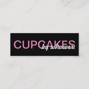 Fidelidade cartão de perfurador dos cupcakes