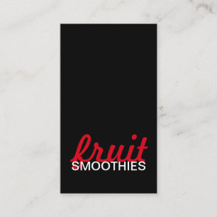 Fidelidade cartão de perfurador dos smoothies da fruta