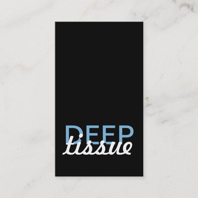 Fidelidade cartão de perfurador profundo da massagem do (Frente)