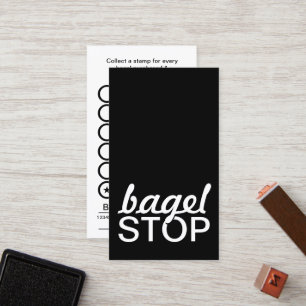 Fidelidade cartão de ponto do bagel